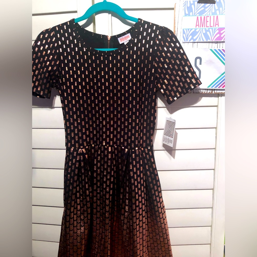 NWT- LuLaRoe Amelia dress-Elegant collection-size sm